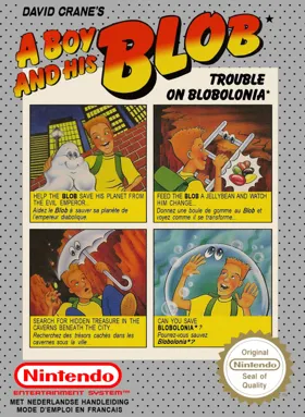 David Crane's A Boy and His Blob - Trouble on Blobolonia (Europe) (Rev 1) box cover front